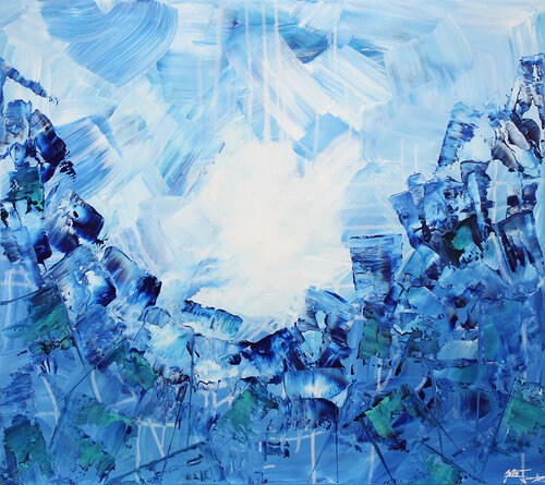 Northern Lights. Reflection I di Andreas Garbe, Pittura in vendita su Singulart