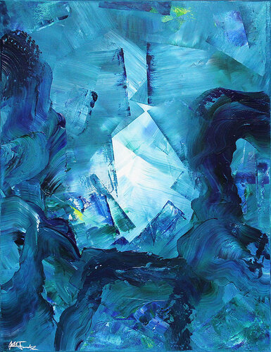 Eisschlucht: Manifestation I di Andreas Garbe, Pittura in vendita su Singulart