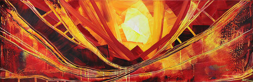 Konträre Formenkomposition II di Andreas Garbe, Pittura in vendita su Singulart