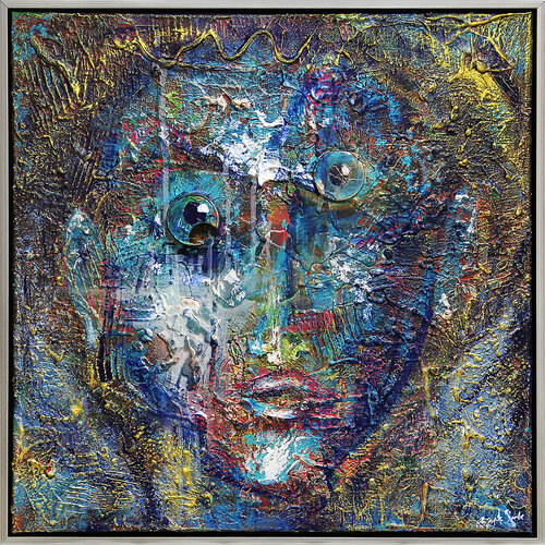 Die schräge Realität der Goldmarie di Andreas Garbe, Pittura in vendita su Singulart