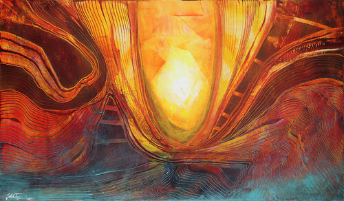 Aufbruch in neue Spähren di Andreas Garbe, Pittura in vendita su Singulart