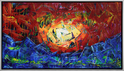Wie tanzendes Feuer auf dem Wasser II by Andreas Garbe, Painting for Sale on Singulart