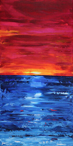 Und der Himmel war Pink I van Andreas Garbe, Schilderij te koop op Singulart