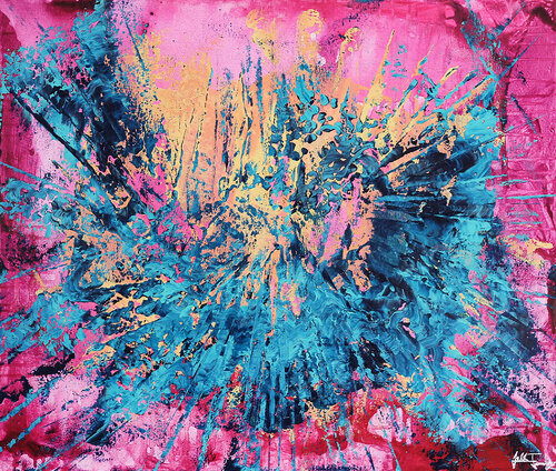 Tanz des Leiervogels van Andreas Garbe, Schilderij te koop op Singulart