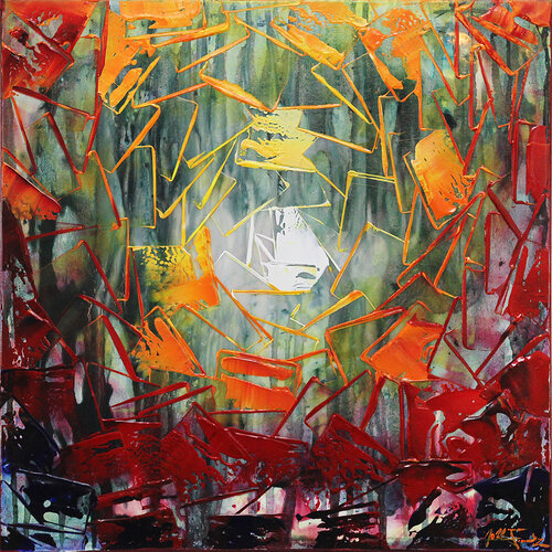 La Magia detrás del Fuego II van Andreas Garbe, Schilderij te koop op Singulart