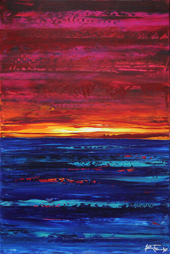 Und der Himmel war Pink II van Andreas Garbe, Schilderij te koop op Singulart