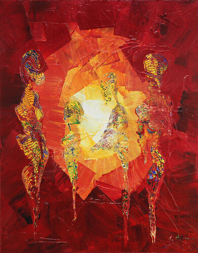 Mystic Family I von Andreas Garbe, Malerei kaufen auf Singulart