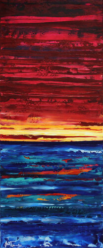 Und der Himmel war Pink III di Andreas Garbe, Pittura in vendita su Singulart