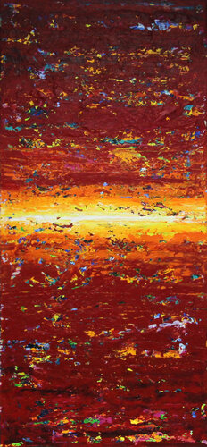 Morgenrot - ein wilder Tag bricht an II di Andreas Garbe, Pittura in vendita su Singulart