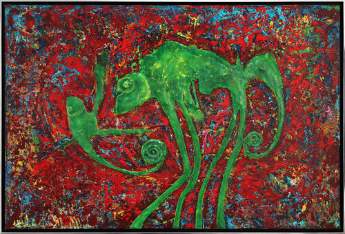 Das Dalí-Chamäleon by Andreas Garbe, Painting for Sale on Singulart