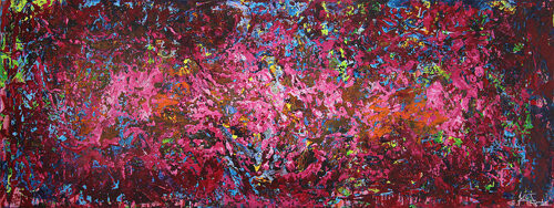 Wilder Rosengarten I di Andreas Garbe, Pittura in vendita su Singulart