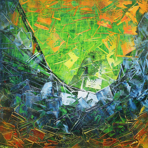 Behind Memories: Uxmal van Andreas Garbe, Schilderij te koop op Singulart