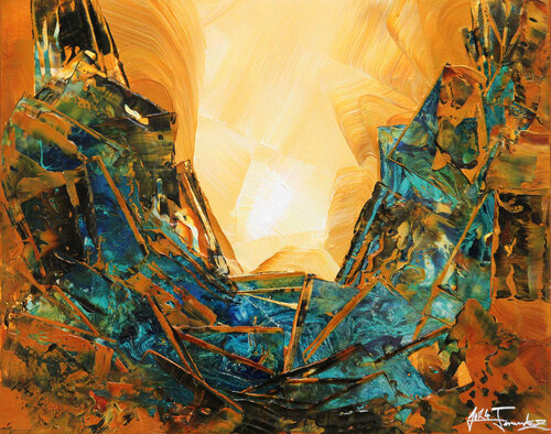 Blue Crystal I von Andreas Garbe, Malerei kaufen auf Singulart