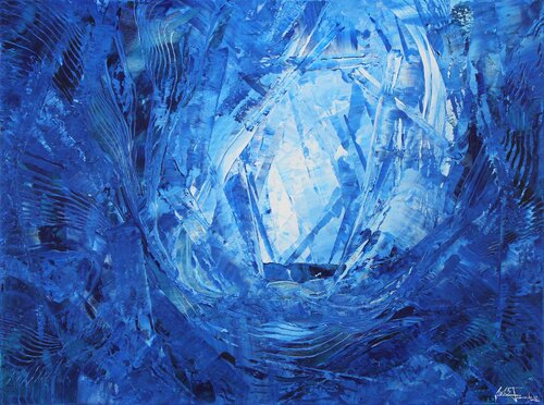 Sonne im Unterwassercanyon V di Andreas Garbe, Pittura in vendita su Singulart