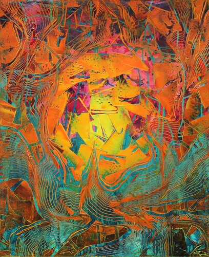 Zwischenwelten IV di Andreas Garbe, Pittura in vendita su Singulart