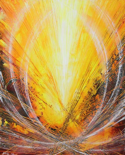 Licht trifft Hitze III di Andreas Garbe, Pittura in vendita su Singulart