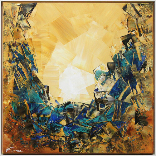 Durch die Klamm IV di Andreas Garbe, Pittura in vendita su Singulart