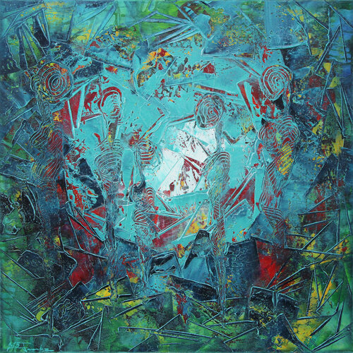 Konspirativ II di Andreas Garbe, Pittura in vendita su Singulart