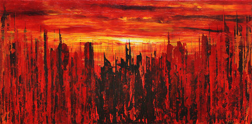 Abendlicher Dunst I van Andreas Garbe, Schilderij te koop op Singulart