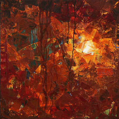 Die Schöne ist gekommen by Andreas Garbe, 油畫 for Sale on Singulart