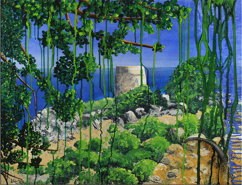 Von Ziegen und Venezianern de Andreas Garbe, Pintura a la venta en Singulart