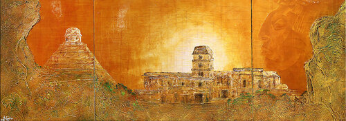 Pakals Vermächtnis by Andreas Garbe, Painting for Sale on Singulart