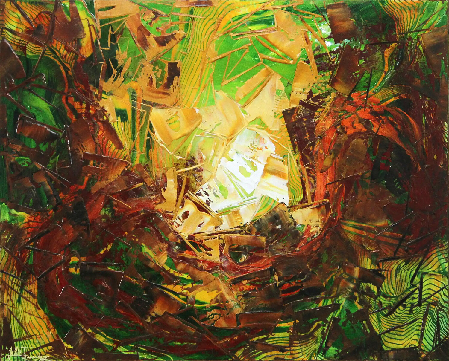 Spirit of Asia III Andreas Garbe Originalgemälde zu verkaufen
