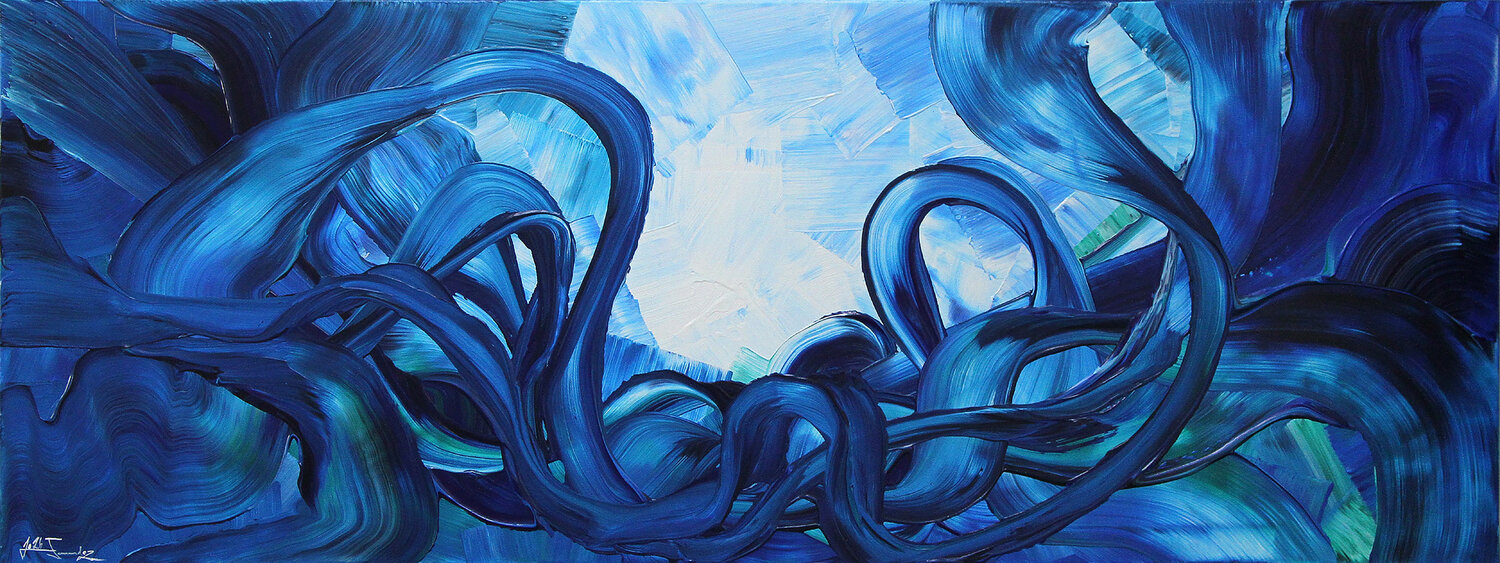 B&G - Stürmische See II Andreas Garbe Original painting for sale