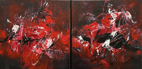 Amore estivo / Summer Love van Maria Bevilacqua-Fischer, Schilderij te koop op Singulart