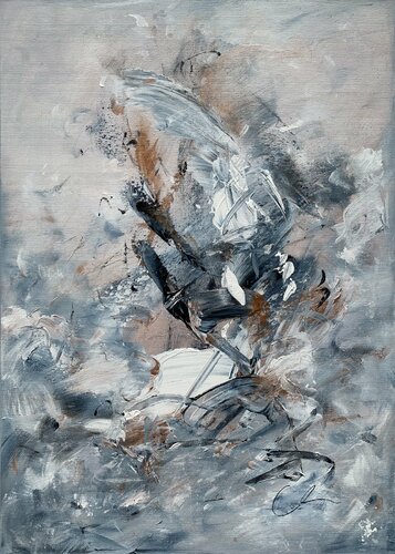 Cuori con le ali III / hearts with wings no. 3 by Maria Bevilacqua-Fischer, Painting for Sale on Singulart