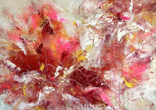Flirtando con l'estate  / Flirting with summer par Maria Bevilacqua-Fischer, Peinture en vente sur Singulart