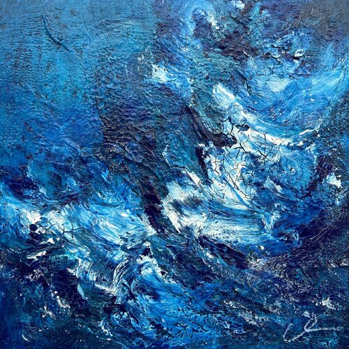 Sinfonia del mare II  / Sea symphony no. 2 van Maria Bevilacqua-Fischer, Schilderij te koop op Singulart