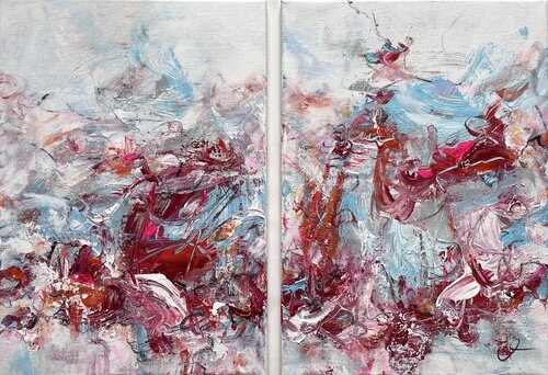 Inner freedom II (diptych) van Maria Bevilacqua-Fischer, Schilderij te koop op Singulart