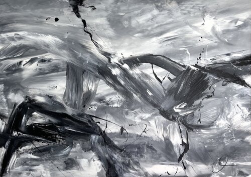 Endless journey I by Maria Bevilacqua-Fischer, Painting for Sale on Singulart