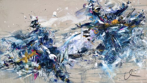 Dance of the elements I par Maria Bevilacqua-Fischer, Peinture en vente sur Singulart