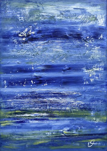Kind of blue by Maria Bevilacqua-Fischer, Painting for Sale on Singulart