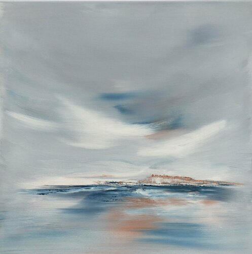 La testa nel cielo  /  Head in the sky par Maria Bevilacqua-Fischer, Peinture en vente sur Singulart