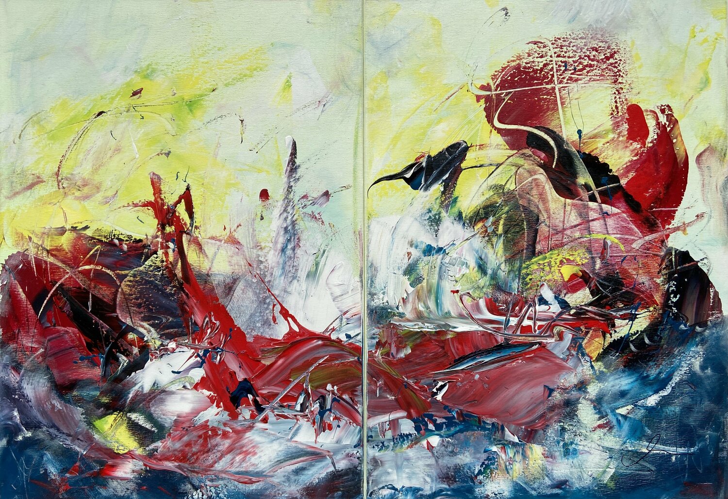 Emozioni potenti / Powerful emotions Maria Bevilacqua-Fischer Originalgemälde zu verkaufen