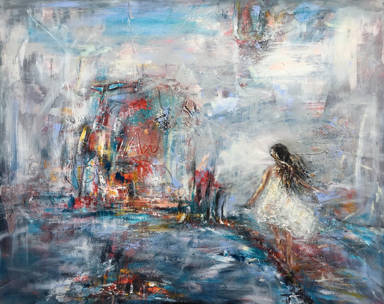 Sulla mia strada / On my way Maria Bevilacqua-Fischer Originalgemälde zu verkaufen