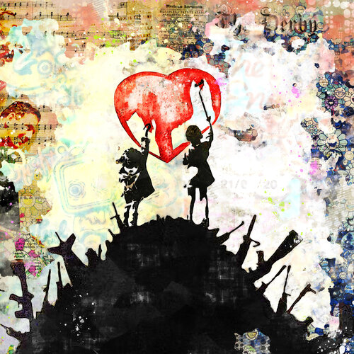 Bansky, With or Without You von Benny Arte, Druck kaufen auf Singulart
