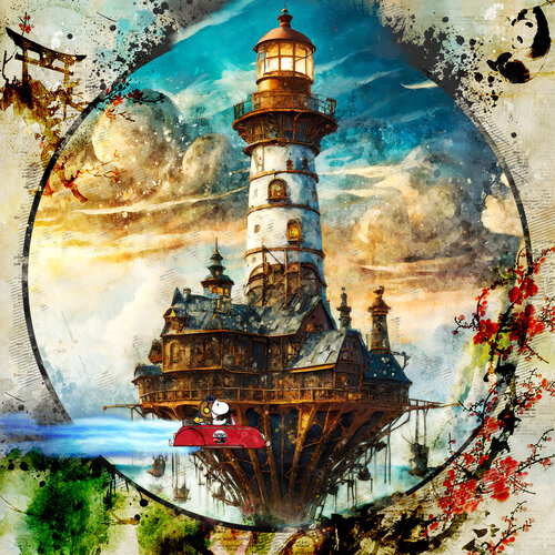 Snoopy, miroir profond et sombre von Benny Arte, Druck kaufen auf Singulart