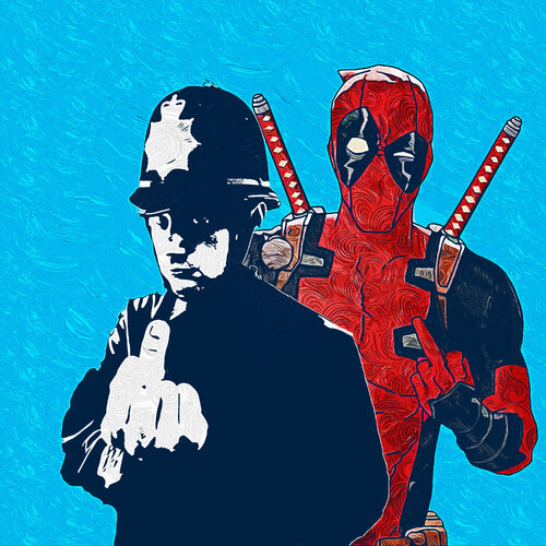 Banksy, Hello Deadpool! by Benny Arte, 인쇄 for Sale on Singulart