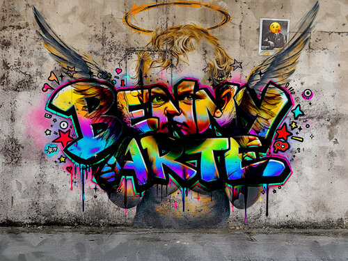 Saint Graffito von Benny Arte, Druck kaufen auf Singulart