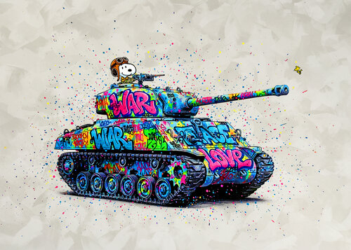 Snoopy, Je viens signer le traité de paix von Benny Arte, Druck kaufen auf Singulart