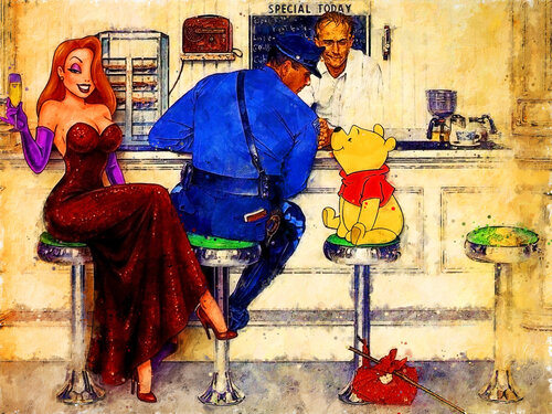Winnie, L’Escale Inattendue von Benny Arte, Druck kaufen auf Singulart