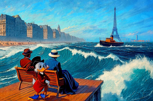 Paris Plage by Benny Arte, Print for Sale on Singulart