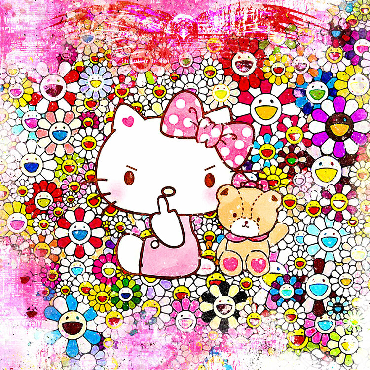 アート・デザイン・音楽 Hello Kitty, Hello Art! Hello, Kitty ??? !!! by Benny Arte (2020) : Print Giclée