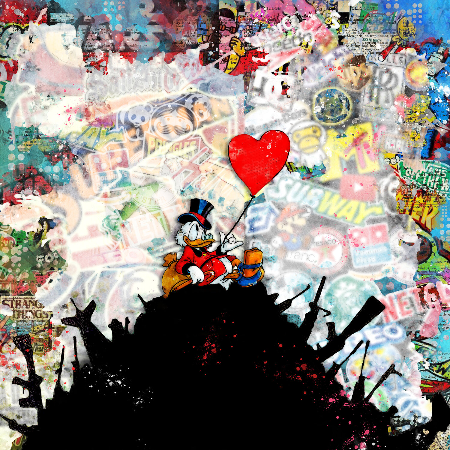 L’amour au sommet du chaos Benny Arte Druck zu verkaufen
