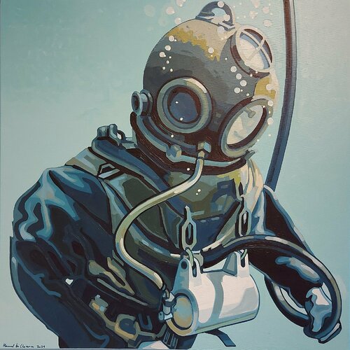 GLOCKENTAUCHER 01 van Manuel Di Chiara, Schilderij te koop op Singulart