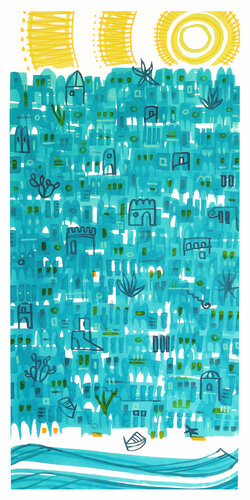 MEDITERRANEO ART 21 van Manuel Di Chiara, Werk op papier te koop op Singulart